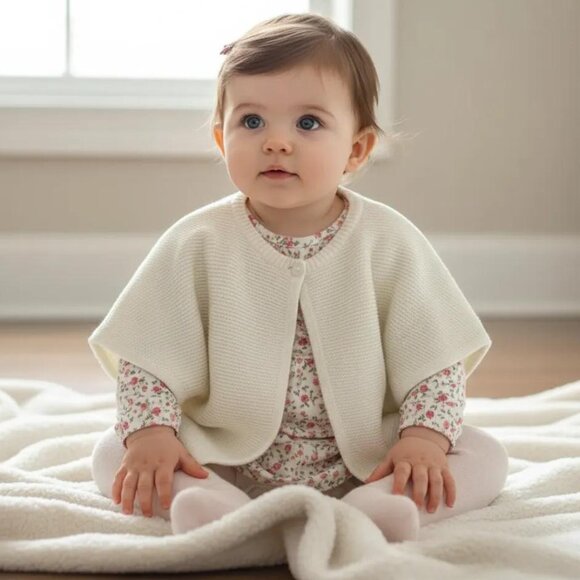 Hatley White Heart Cardigan Sweater 9-12 Months - Picture 9 of 9